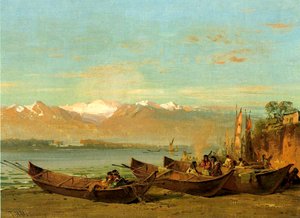 Het zalmfestival, Columbia River, ca. 1888