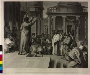 Paulus predikt in Athene door Thomas Holloway