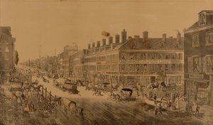 Broadway, New York, 1836 (met Webb