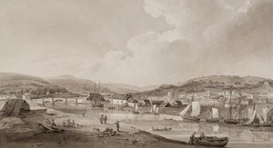 Neath, vanaf de zuidkant van de rivier door Thomas Hornor