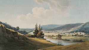 De Vale of Neath, Melincourt aan de rechterkant door Thomas Hornor