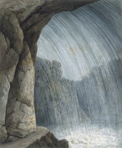 Onder de waterval door Thomas Hornor