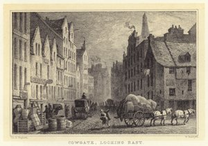 Cowgate, kijkend naar het oosten