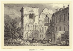 Holyrood Abdij door Thomas Hosmer (after) Shepherd