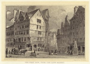 De West Bow, vanaf de Lawn Market
