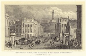Waterloo Place, het Nationale en Nelson