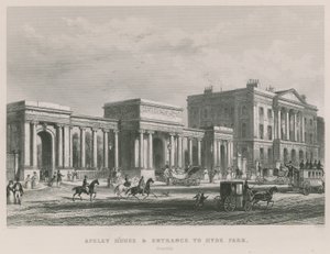 Apsley House en ingang van Hyde Park