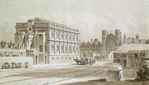 Banketzaal en Koningspoort, 1827 door Thomas Hosmer Shepherd