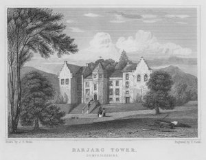 Barjarg Tower, Dumfriesshire door Thomas Hosmer Shepherd