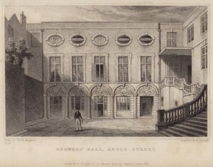 Brewers Hall in Addle Street door Thomas Hosmer Shepherd