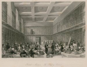 Brits Museum, De Leeszaal door Thomas Hosmer Shepherd