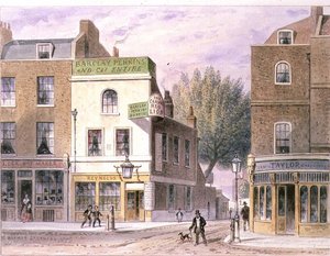 Gesneden Rode Leeuw Inn, Islington Green, datum op huis 1660
