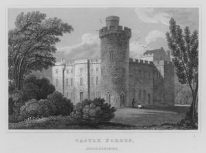 Kasteel Forbes, Aberdeenshire door Thomas Hosmer Shepherd