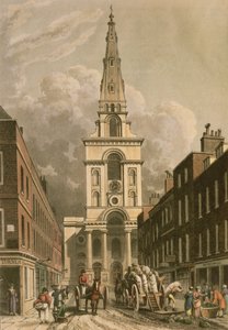 Christchurch, Spitalfields door Thomas Hosmer Shepherd