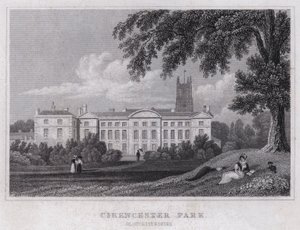 Cirencester Park, Gloucestershire door Thomas Hosmer Shepherd