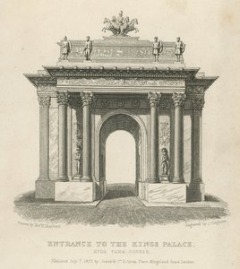 Ingang van het Koninklijk Paleis, Hyde Park Corner