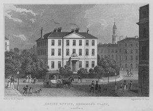 Accijnskantoor, Drummond Place, Edinburgh (gravure)