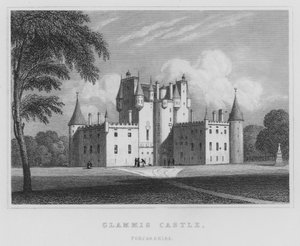 Glammis Castle, Forfarshire door Thomas Hosmer Shepherd