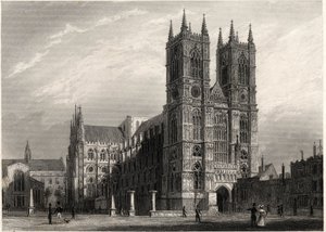 Londen, uitzicht op de Abdij van Westminster