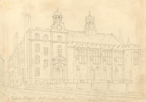 Middle Temple Hall door Thomas Hosmer Shepherd