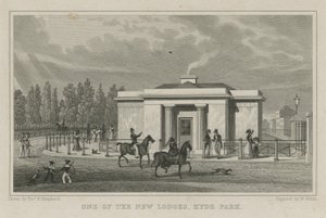 Een van de nieuwe lodges, Hyde Park, Londen