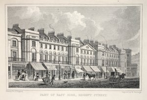 De oostkant van Regent Street, uit 