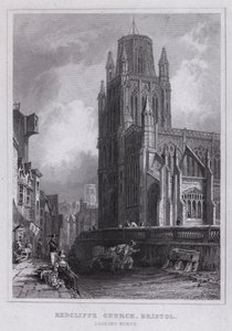 Redcliffe Kerk, Bristol, kijkend naar het Noorden door Thomas Hosmer Shepherd
