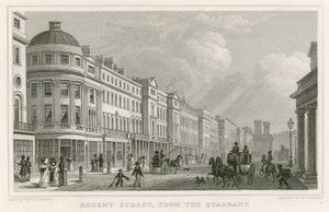 Regent Street, Londen, vanaf de Quadrant