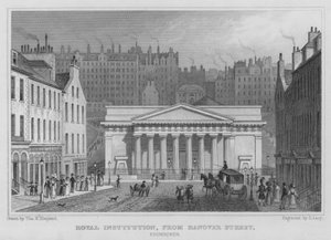 Royal Institution, vanaf Hanover Street, Edinburgh