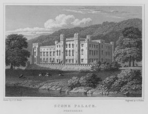 Scone Palace, Perthshire door Thomas Hosmer Shepherd