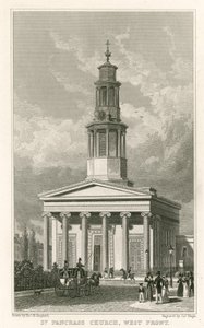 St Pancras Kerk, westelijke gevel door Thomas Hosmer Shepherd