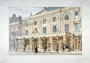 Surrey Theatre en Surrey Coffee House aan Blackfriars Road, Southwark, Londen door Thomas Hosmer Shepherd