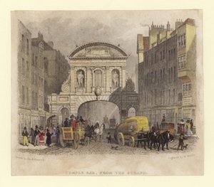 Temple Bar door Thomas Hosmer Shepherd