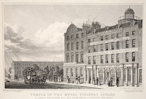 Temple of the Muses, Finsbury Square, uit 