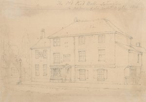 De Oude Pied Bull Inn, Islington door Thomas Hosmer Shepherd