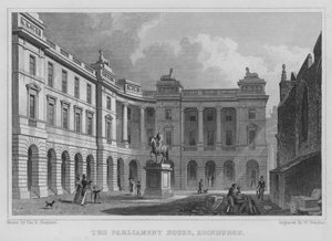 Het Parlementshuis, Edinburgh door Thomas Hosmer Shepherd