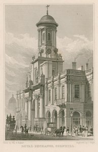 De Royal Exchange, Cornhill, Londen door Thomas Hosmer Shepherd