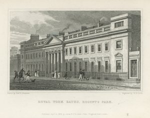 De Royal York Baden op York Terrace door Thomas Hosmer Shepherd