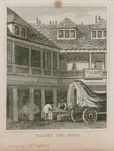 De Tabard Inn, Southwark door Thomas Hosmer Shepherd