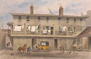The Vine Inn, Vine Yard, Aldersgate in de stad Londen door Thomas Hosmer Shepherd