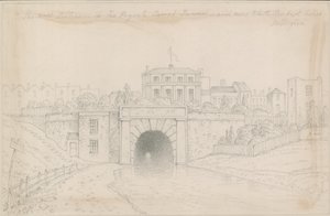 De westelijke ingang van de Regent