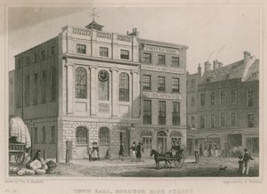 Stadhuis, Borough High Street, Southwark, Londen door Thomas Hosmer Shepherd