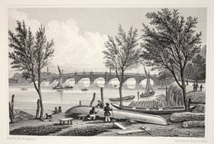 Vauxhall Bridge vanaf Millbank, uit 