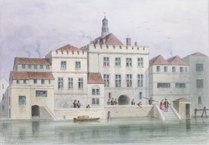 Zicht op Old Fishmongers Hall, 1650