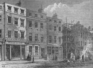 Wigmore Street, Westminster, Londen, 1820 door Thomas Hosmer Shepherd