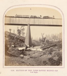 Gedeelte van de Long Ravine Bridge door Thomas Houseworth