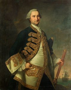 Schout-bij-nacht Richard Tyrrell (1716/7-1766) door Thomas Hudson