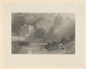 Kidwelly Kasteel, Zuid-Wales door Thomas Jeavons