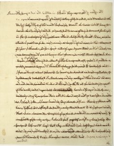 Handtekeningbrief als Amerikaanse minister in Frankrijk, aan Dr. John Page