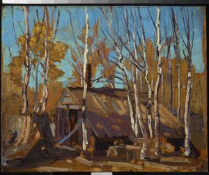 Hut in het noorden door Tom Thomson